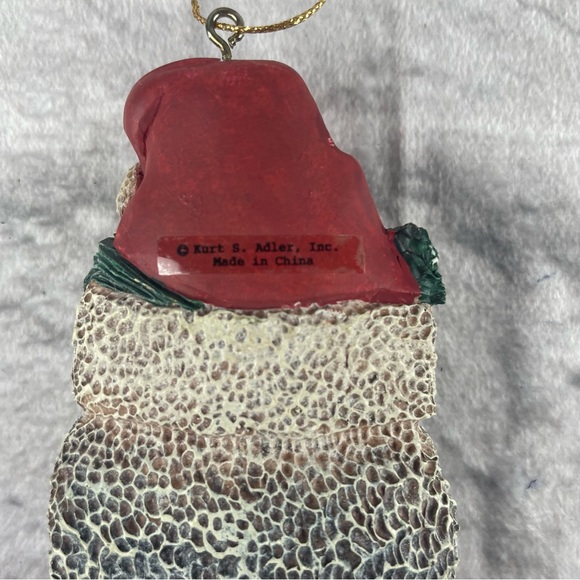 Kurt Adler Santa Head Christmas Ornament Resin African American Black - Picture 3 of 3